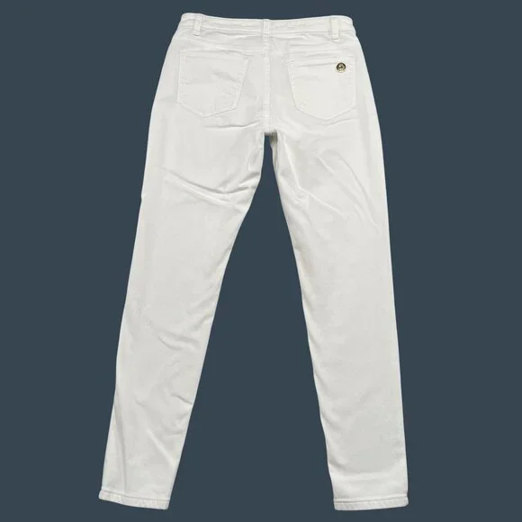 Michael Kors Jeans Womens 8 White Izzy Skinny Denim - Picture 2 of 10